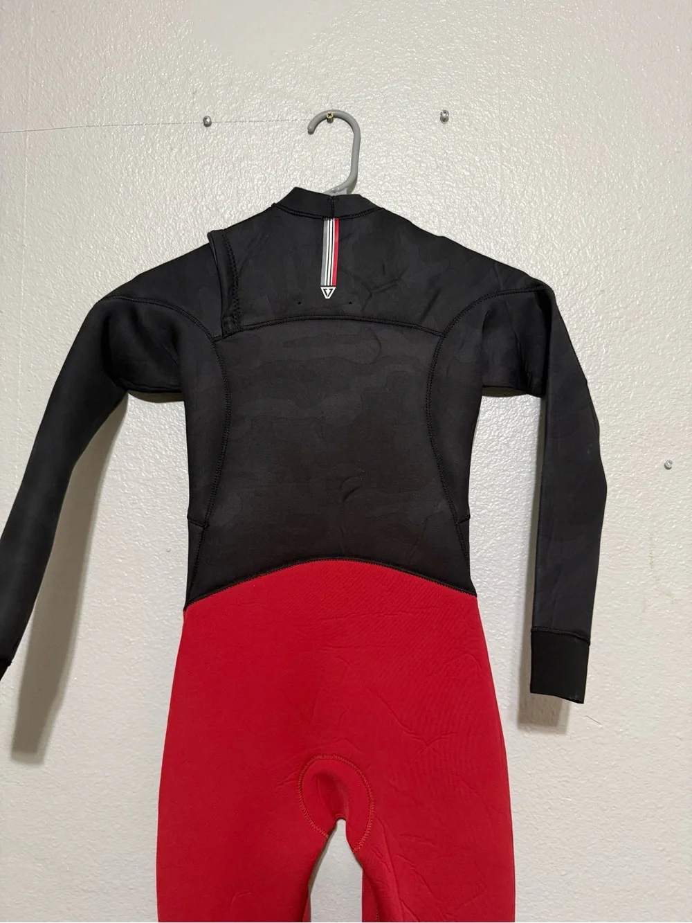 VISSLA Youth 7 Seas 50/50 Full Wetsuit - Black & Red